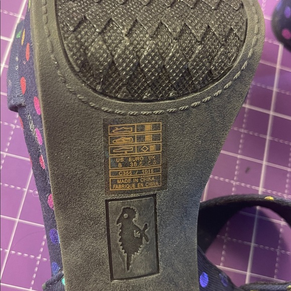 READ Description Rocketdog (bought through Modcloth) size 8 rainbow dot heels. - Picture 5 of 5